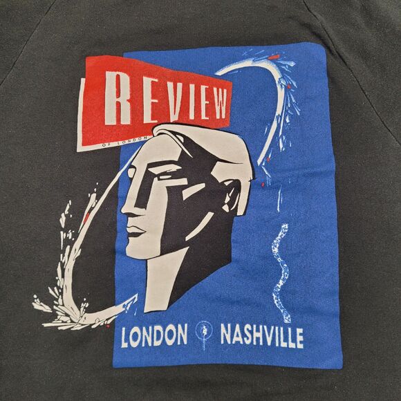 Vintage Nashville Sweatshirt Medium 20x26 Black - Picture 7 of 11